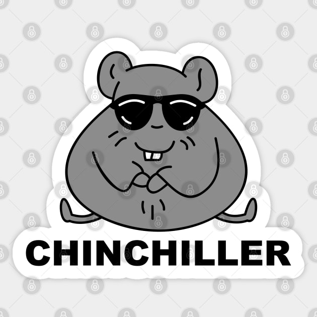 Chinchilla is chilling Sticker by spontania